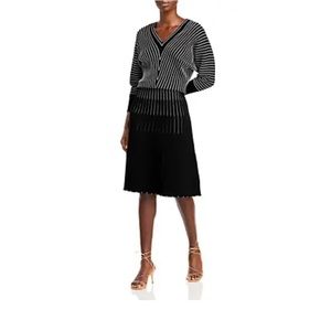 Hugo boss v neck stripped dress size Medium/Large